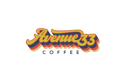 Avenue 33 - Coffee american coffee branding cafe cafe logo coffee coffee beans coffee branding coffee logo coffee shop coffee shop logo design graphic design lettering logo typography