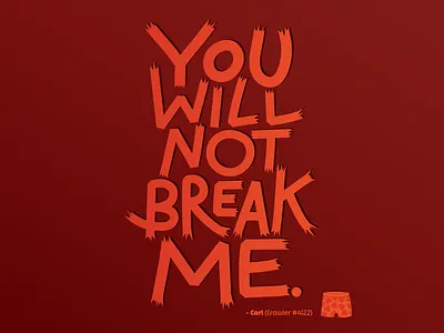 Dungeon Crawler Carl quote with hand lettering design graphic design hand lettering illustration vector