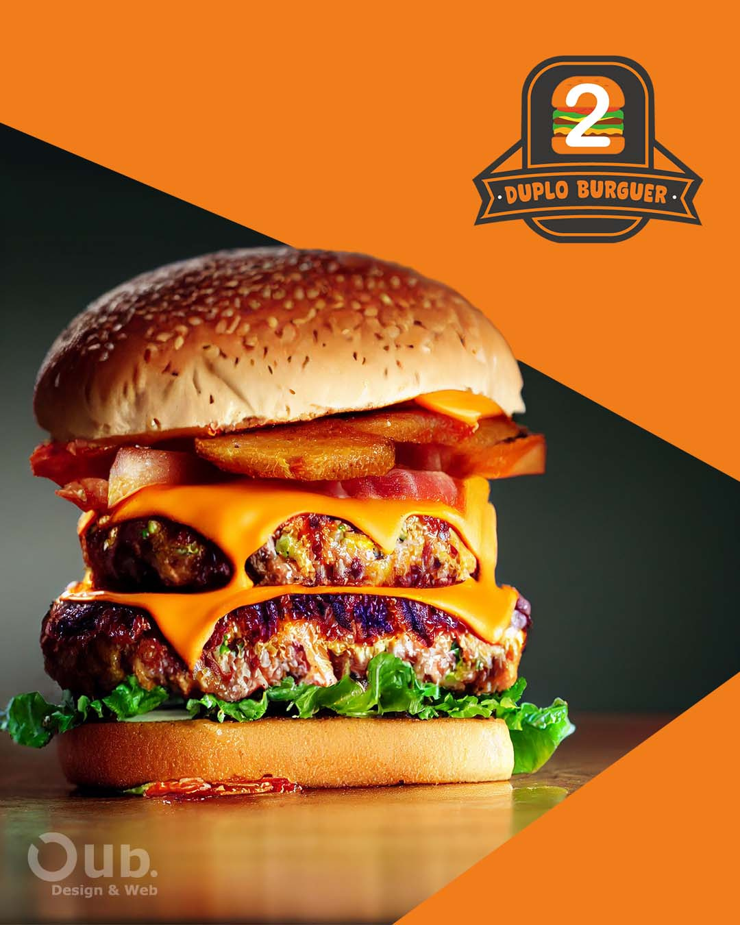 Duplo Burguer - Logo Design branding graphic design logo