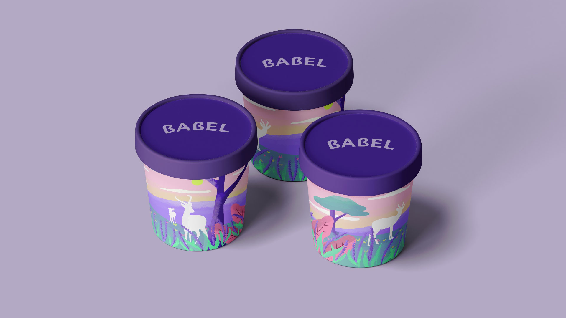 BABEL- ice cream shop branding graphic design