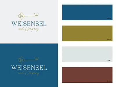 Weisensel and Co. Logo branding graphic design logo