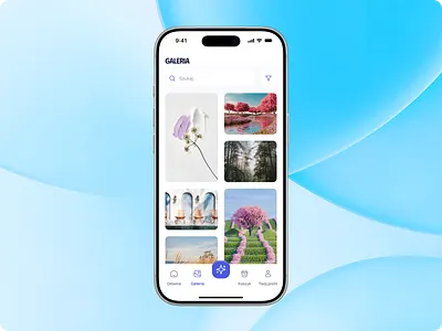 Puzzle Generator App · Gallery Screen · AI Image to Puzzle app interface clean design consumer app design creative app ecommerce app figma design gallery ui gradients ios app design masonry layout mobile app mobile app design photo to puzzle product design puzzle app puzzle generator ui ui inspiration ux ux ui design