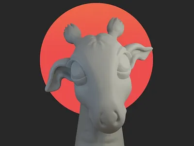 giraffe 3d branding design illustration logo motion graphics ui 插图