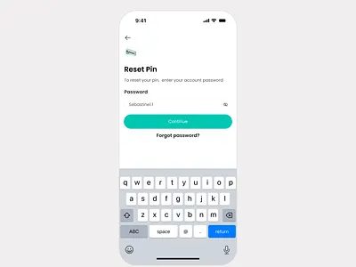 Pin reset flow for fintech mobile app 3d animation app design app screen branding dailyui mobile app product design ui uiux user experience ux