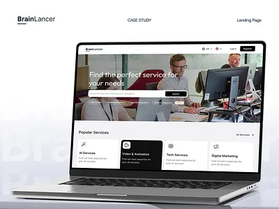 AI-Powered Freelancing Platform ai dashboard freelancing landing liquite product desing trending ui ux web app website