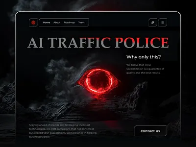 AI Traffic Police — Intelligent Traffic Monitoring & Enforcement ai ai innovation ai traffic police animation app artificial intelligence car data visualization gif halloween interation ios johnyvino police principle sketch smart city traffic web design