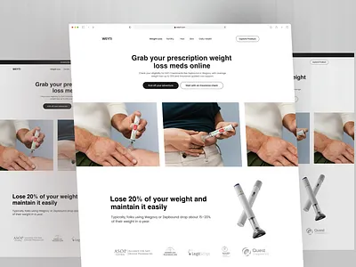 Weight loss medication online design landing page landingpage medication online online weight loss online medication ui web design webdesign website website design weight loss weight loss medication online
