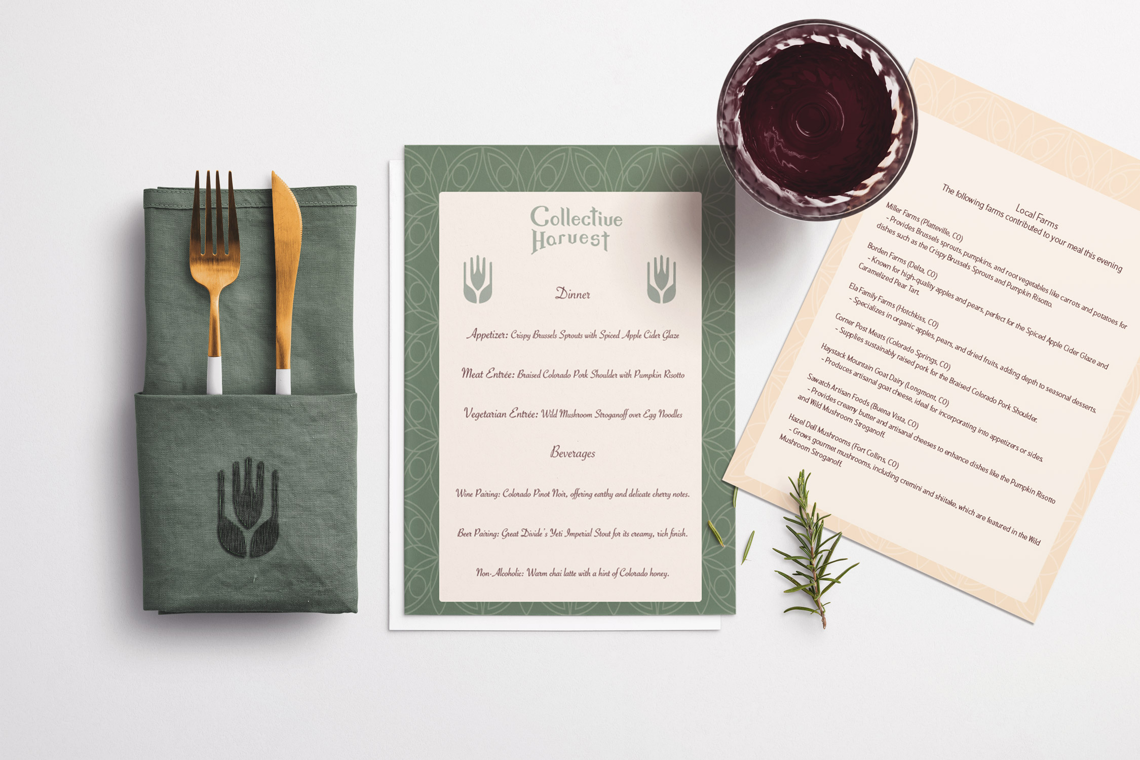 Collective Harvest Branding branding clean collective harvest design graphic design logo mockups sustainability typography