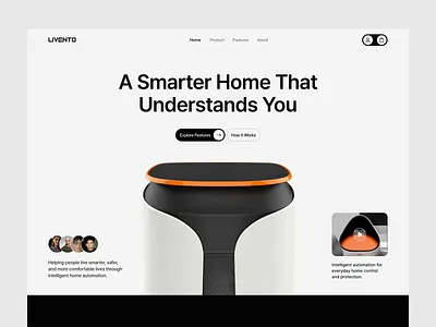 Smart Home Website Design | AI-Powered Home Automation Concept ai home automation interface ai interface animation home automation web design iot product design product design responsive design responsive iot website design responsive web design saas smart device website smart home website design tech ui web design website design
