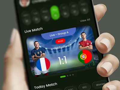 Football World Cup Sports Mobile App FIFA-2026 app app ui clean ui fifa football app home live match mobile app overview scores soccer splash sports app ui design ux design world cup