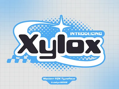 Xylox - Modern Y2K Display Typeface font typeface y2k