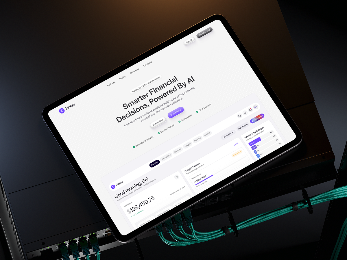 Finexa – AI Finance Platform Landing Page Image 6