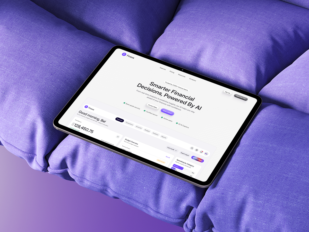 Finexa – AI Finance Platform Landing Page Image 9