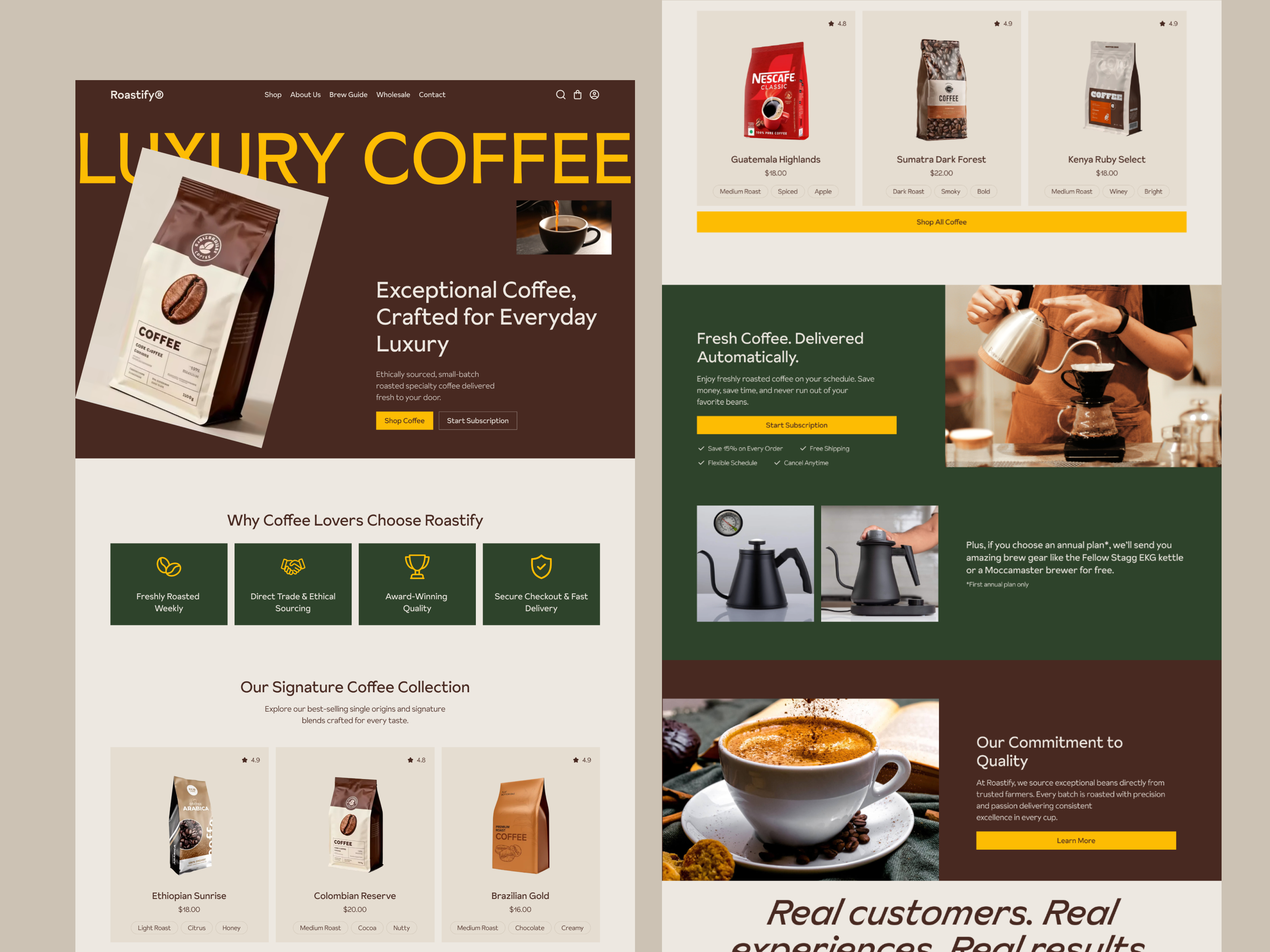 Example of Ecommerce Website Design