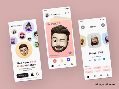 BuiLD1.0_Day1/90- Design a Dating App design illustration ui ux