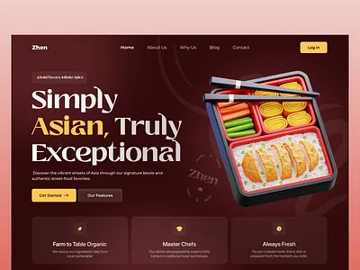 Restaurant Website UI Design clean ui food web food website hero section menu ui minimal ui minimal ui design modern web product design reservation ui restaurant web restaurant website service website ui ux web web design website website design