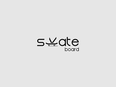 Skateboard logo animation branding illustrator logo logo animation minimalist skateboard typography vector