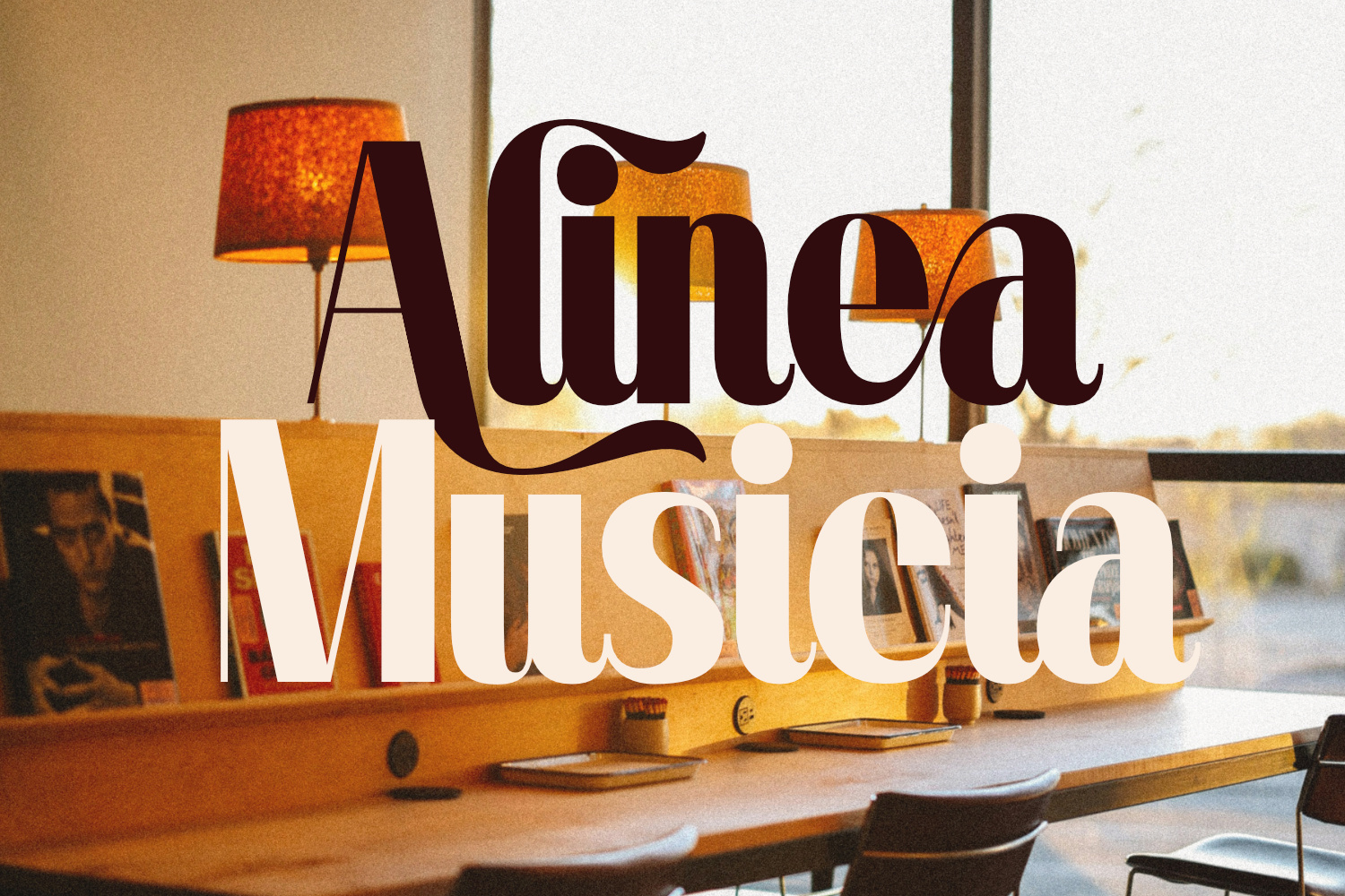 Logo Type : Alinea Music Studio branding design font graphic design logo logo design logo font logotype typography