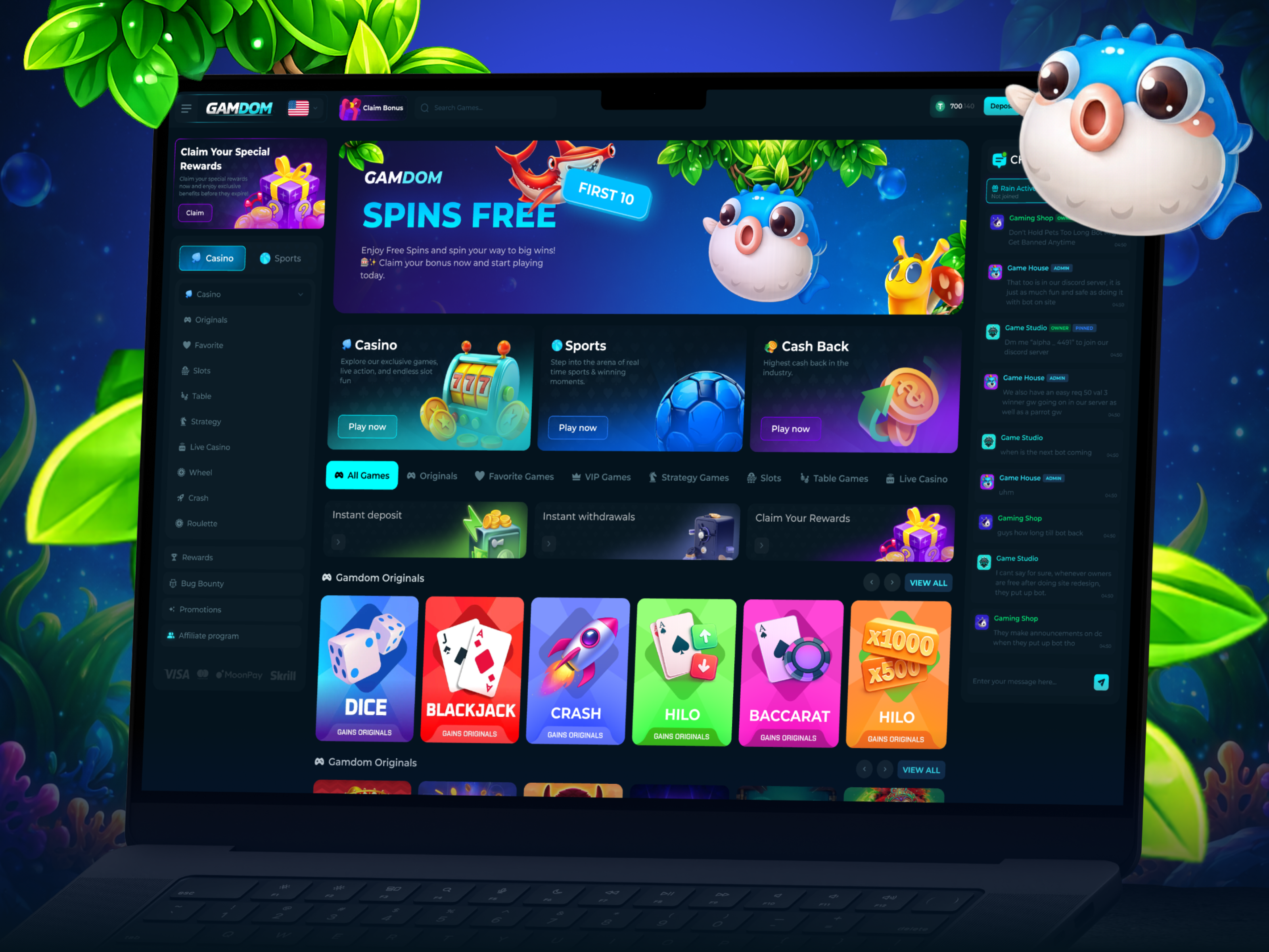 Crypto Casino Website Design bettong casino casino app casino betting casino games casino interface casino online casino platform crypto design slots gambling game ui gaming live casino mobile casino online casino original games sport betting website