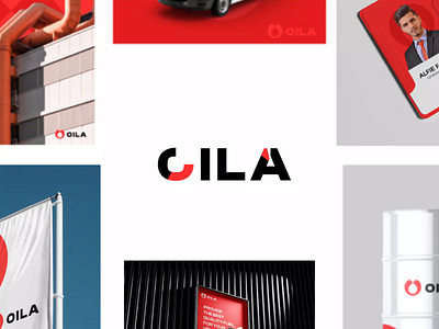 OILA - Visual Branding animation black branding company corporate industrial logo logo design minimal motion graphics oil red