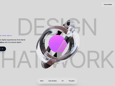 Portfolio Concept 3d ai animation branding graphic design logo motion graphics ui