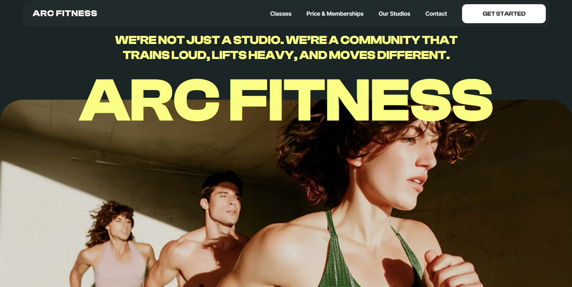Arc Fitness Website