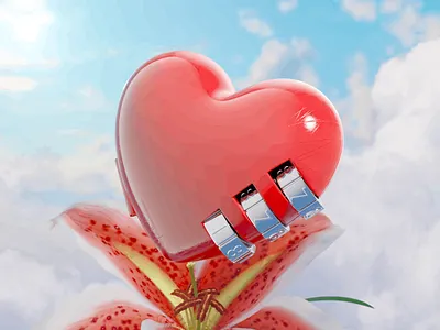 Happy Valentine’s Day! ❤️ 3d animation blender graphic design illustration motion graphics valentines day