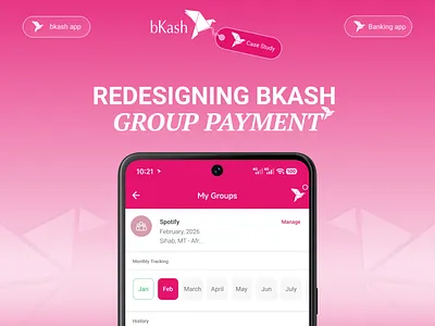bKash Group Payment – UX Case Study bkash bkash app bkash ux case study fintech ux design