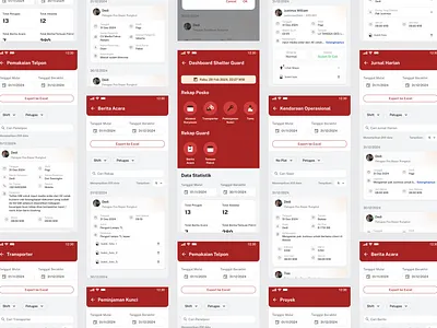 Security & Guard Operations Management App UI design mobile mobile design mock up mockup ui ui design uiux