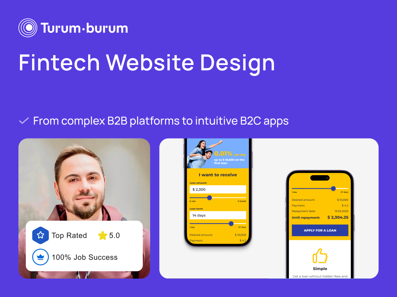 Example of Fintech Website Design