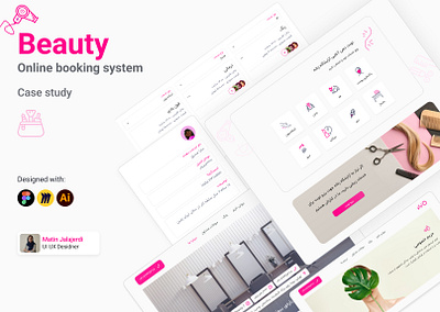 beauty salon online booking beauty beauty salon booking uiux web design