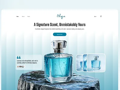 Luxury Perfume Landing Page UI beautiful website design ecommerce figma framer website high converting landing page landingpage luxurydesign mdgrpias product landing page productdesign shopify designer shopify store shopify website single product landing page ui uidesign web designer webdesign webflow template webflow website