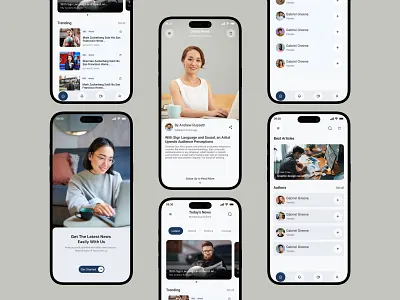 News & Article Mobile App Design ai android app app design article app dark ui media app media platform mobile app news app newspaper app newspaper app design social app