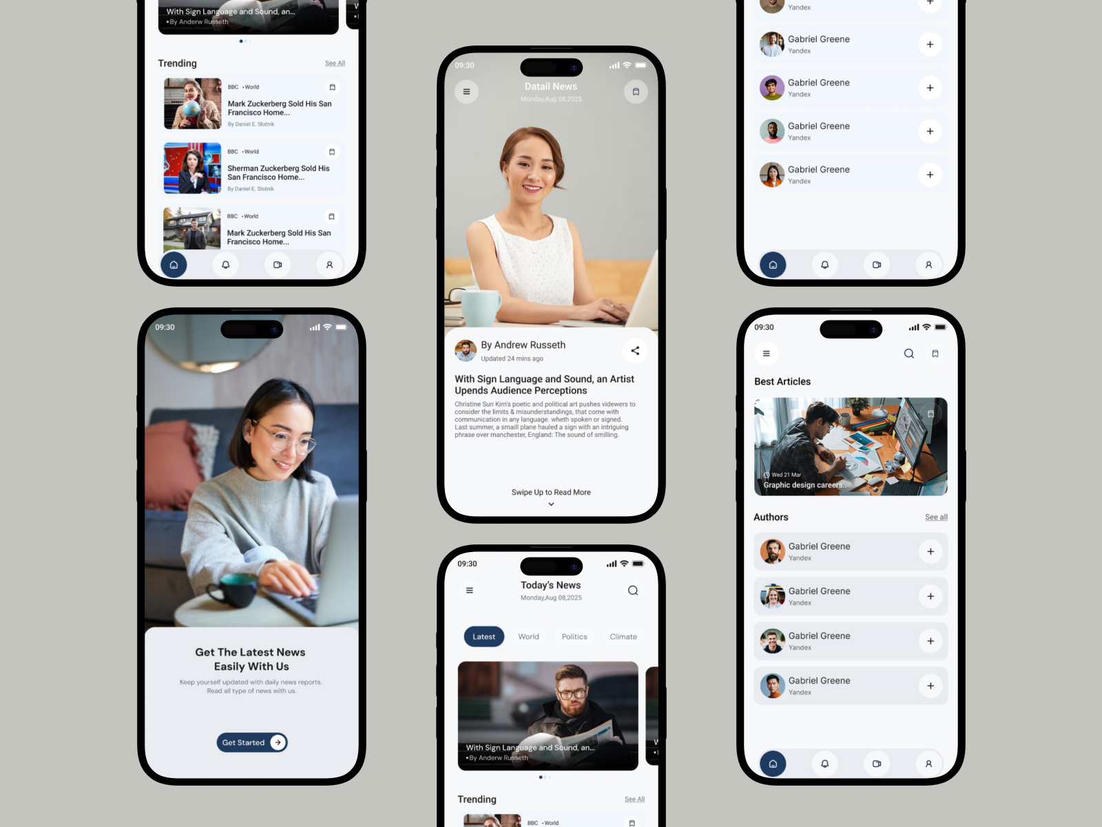 Example of Modern Mobile App UI/UX Design