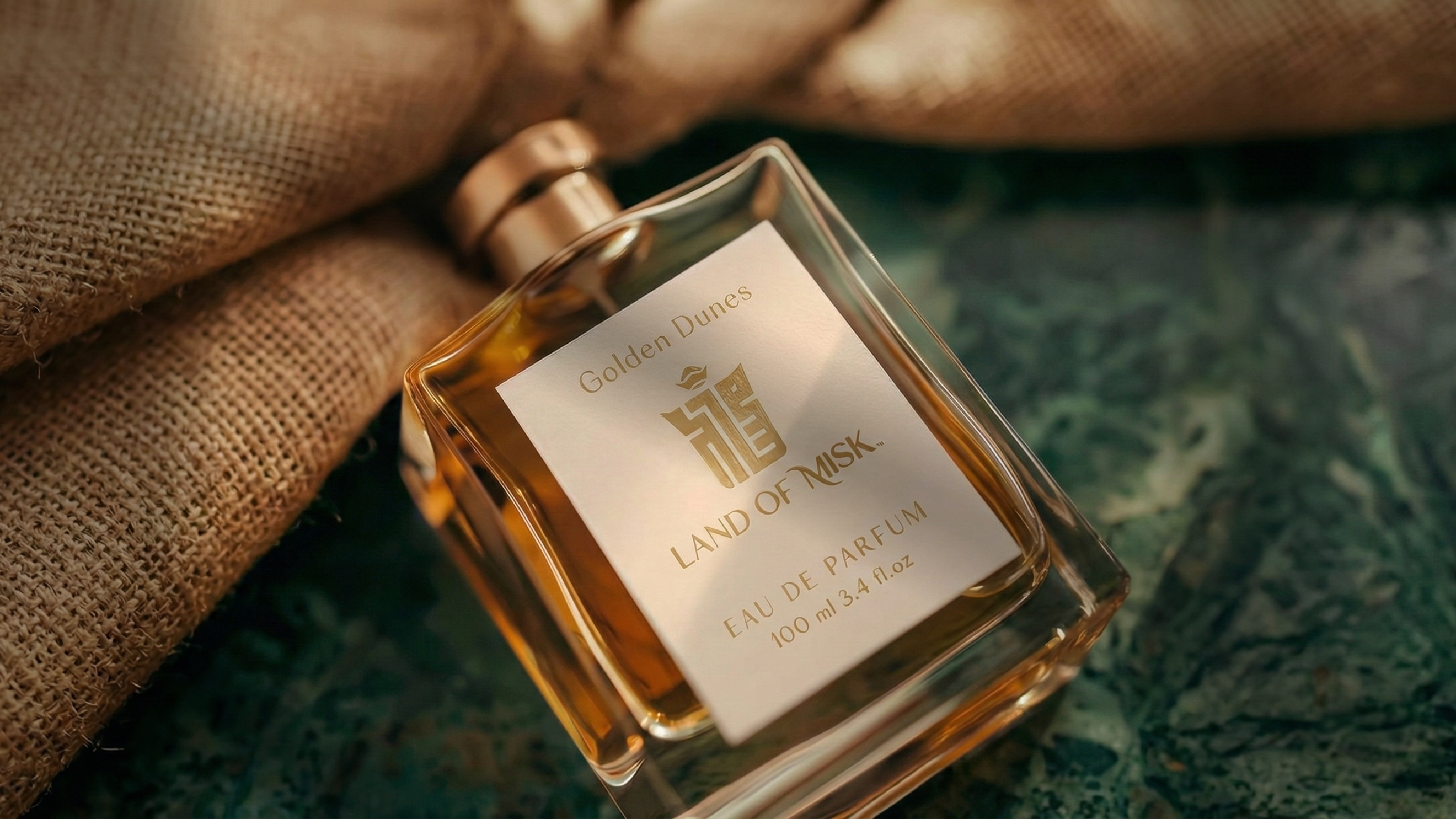 Perfume Logo | Land of Misk | Arabic Logo branding graphic design logo