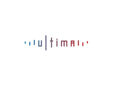 Ultima radio branding logo radio logo
