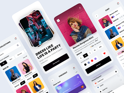 E-commerce - Mobile app Ui Design app app design creative design e commerce e commerce app e commerce design ecommerce fashion fashion app illustration ios app ios app design mobile app mobile app design mobile design mobile ui onlineshop shop ui