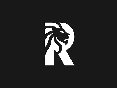 R letter mark logo with lion. Monogram brand identity branding kit business logo company logo corporate logo creative logo custom logo graphic designing letter mark logo design logo redesign luxury logo minimalist logo modern logo monogram professional logo r letter mark r logo simple logo startup logo