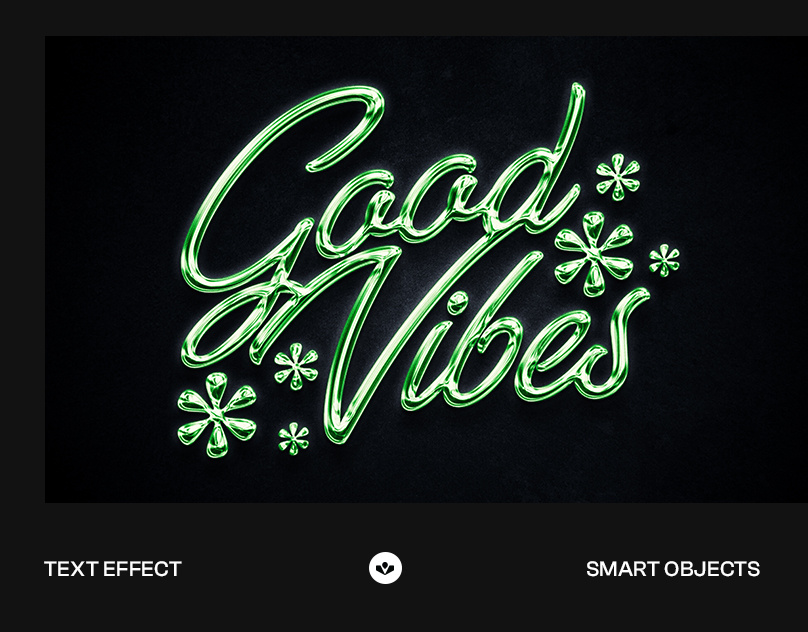 Colored Glass Chrome Effect chrome color design glass graphic design photoshop solasome typography