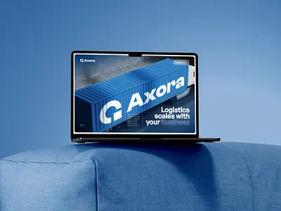 Axora | Logistics Website UI/UX Design animation website business website cargo services freight services global logistics graphic design logistic web design logistic website modern web design professional web design transportation solutions trendy website ui ui design ux