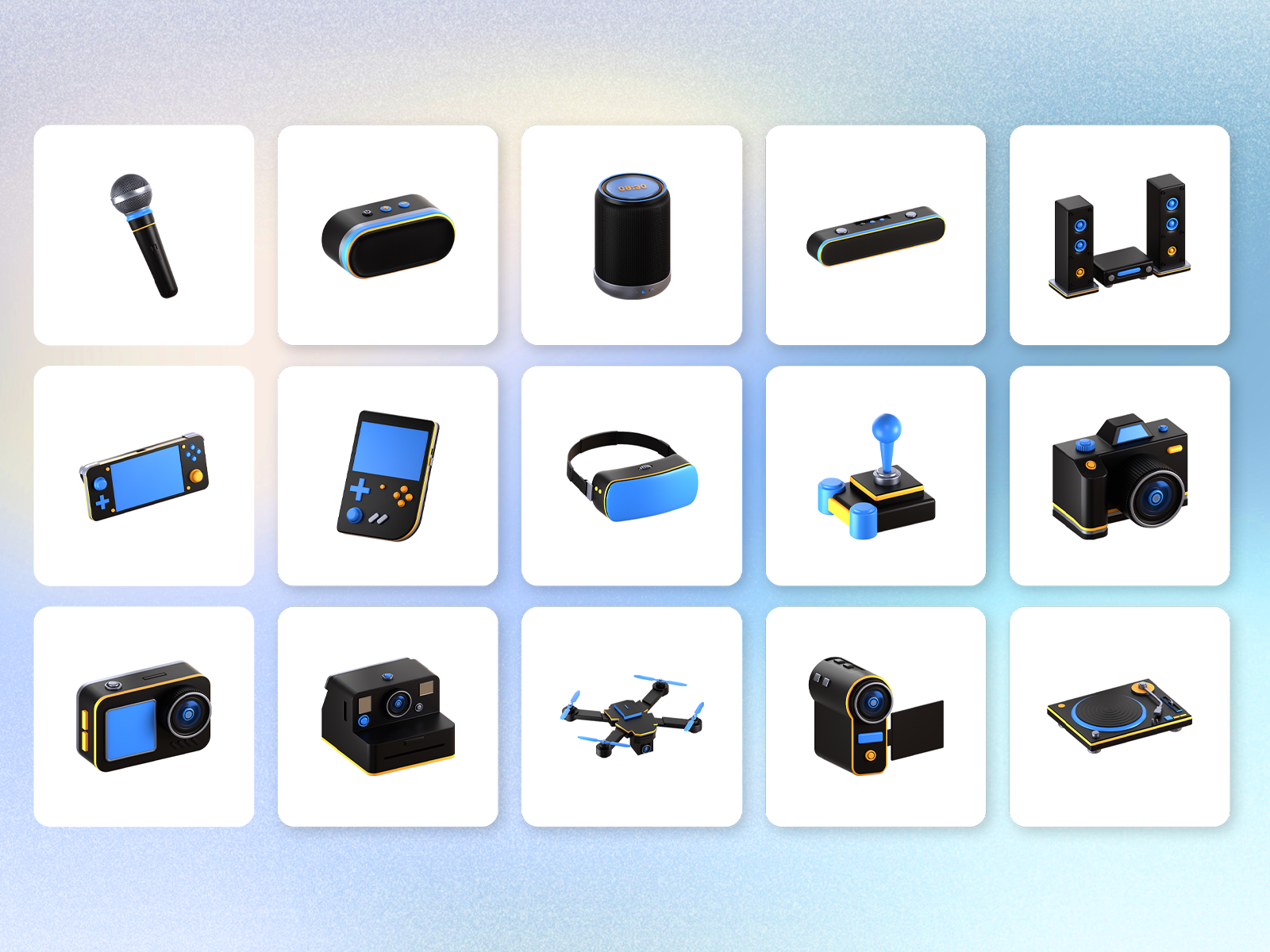 📱 3D Device & Gadget Icons