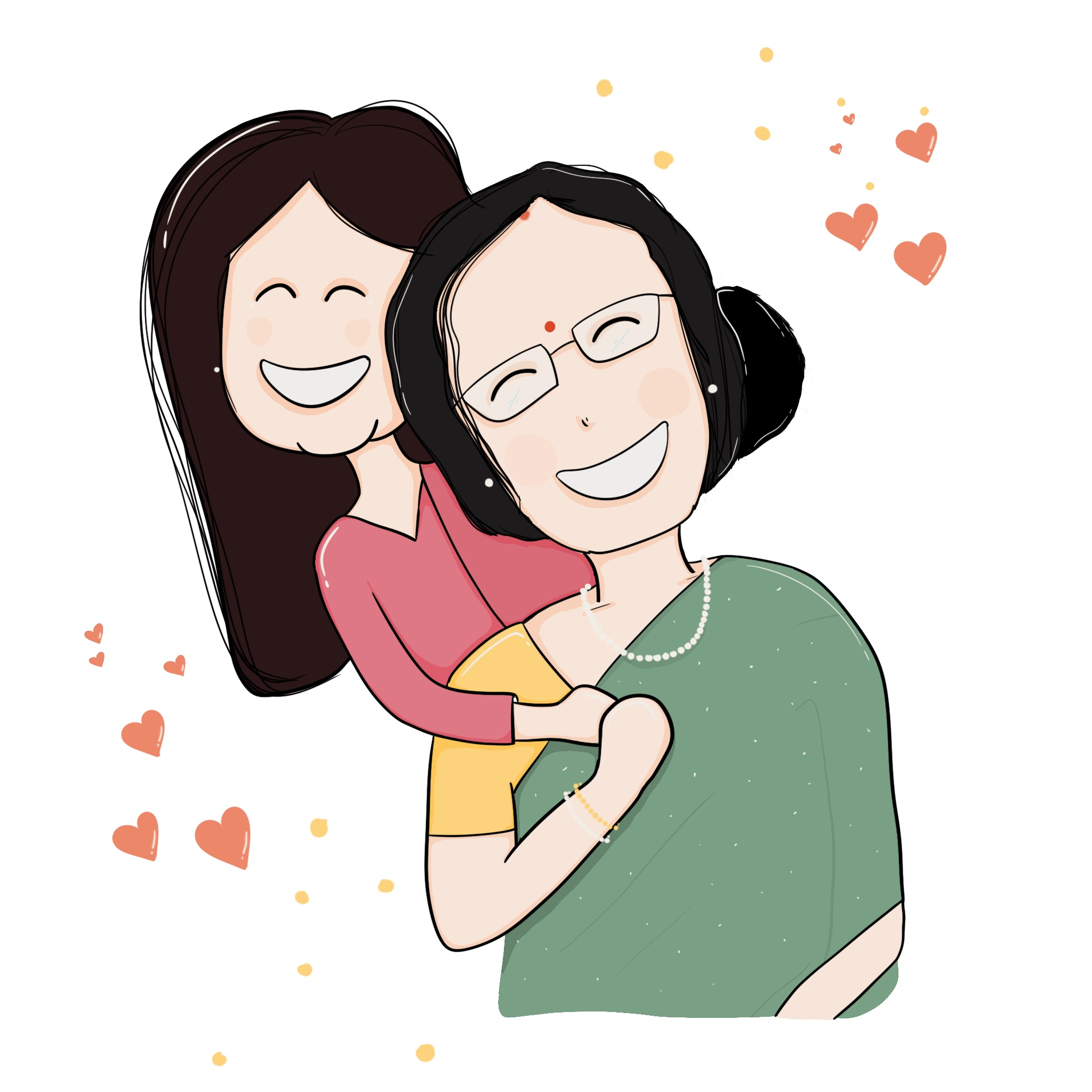 Mother art character design drawing graphic design illustration love mothers day solid vector