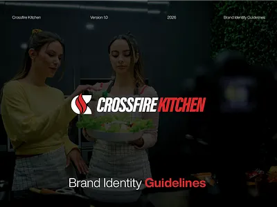 Crossfire Kitchen – Igniting a Bold Logo & Brand Identity brand guidelines brand identity brand identity design branding branding kit design graphic design logo logo design