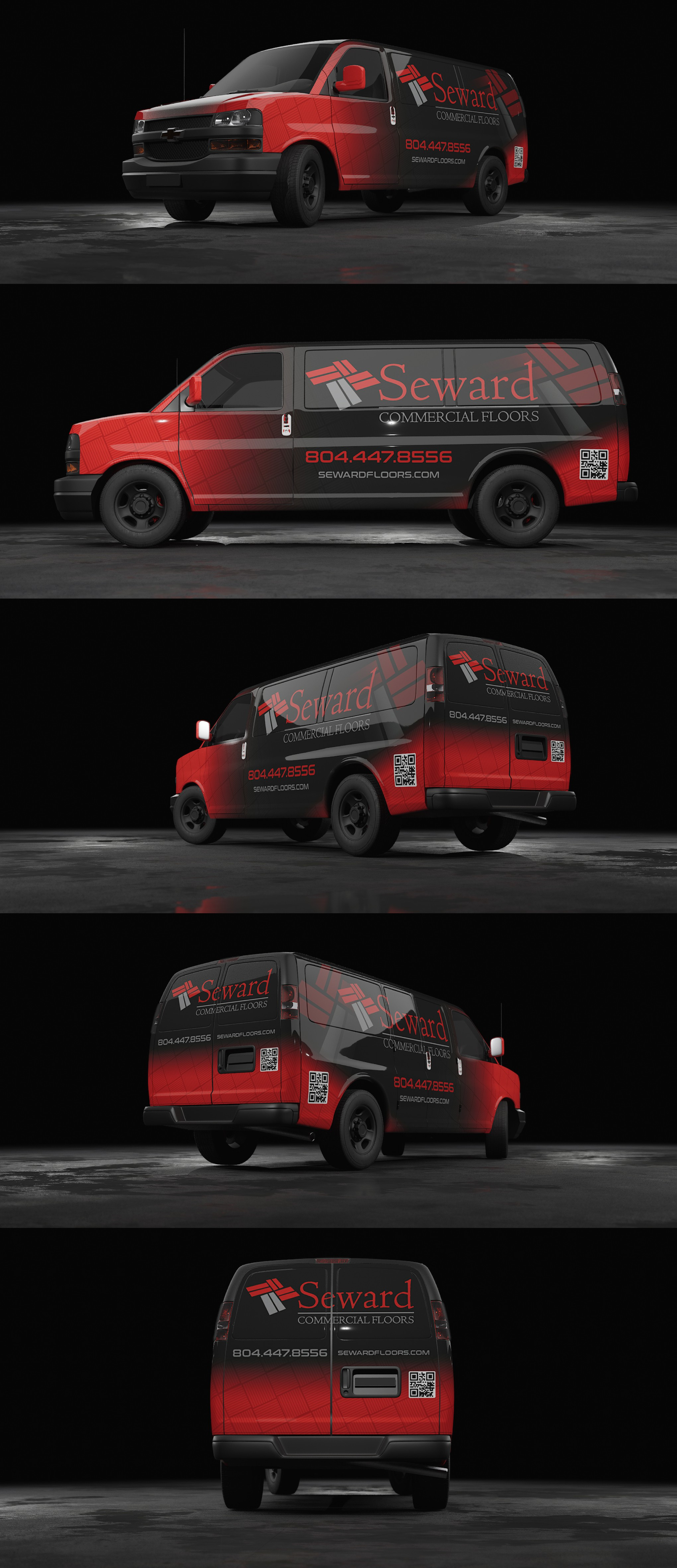 Seward Commercial Floors I Van Wrap branding car wrap creative wrap graphic design innovative wrap van wap vehicle wap wrap