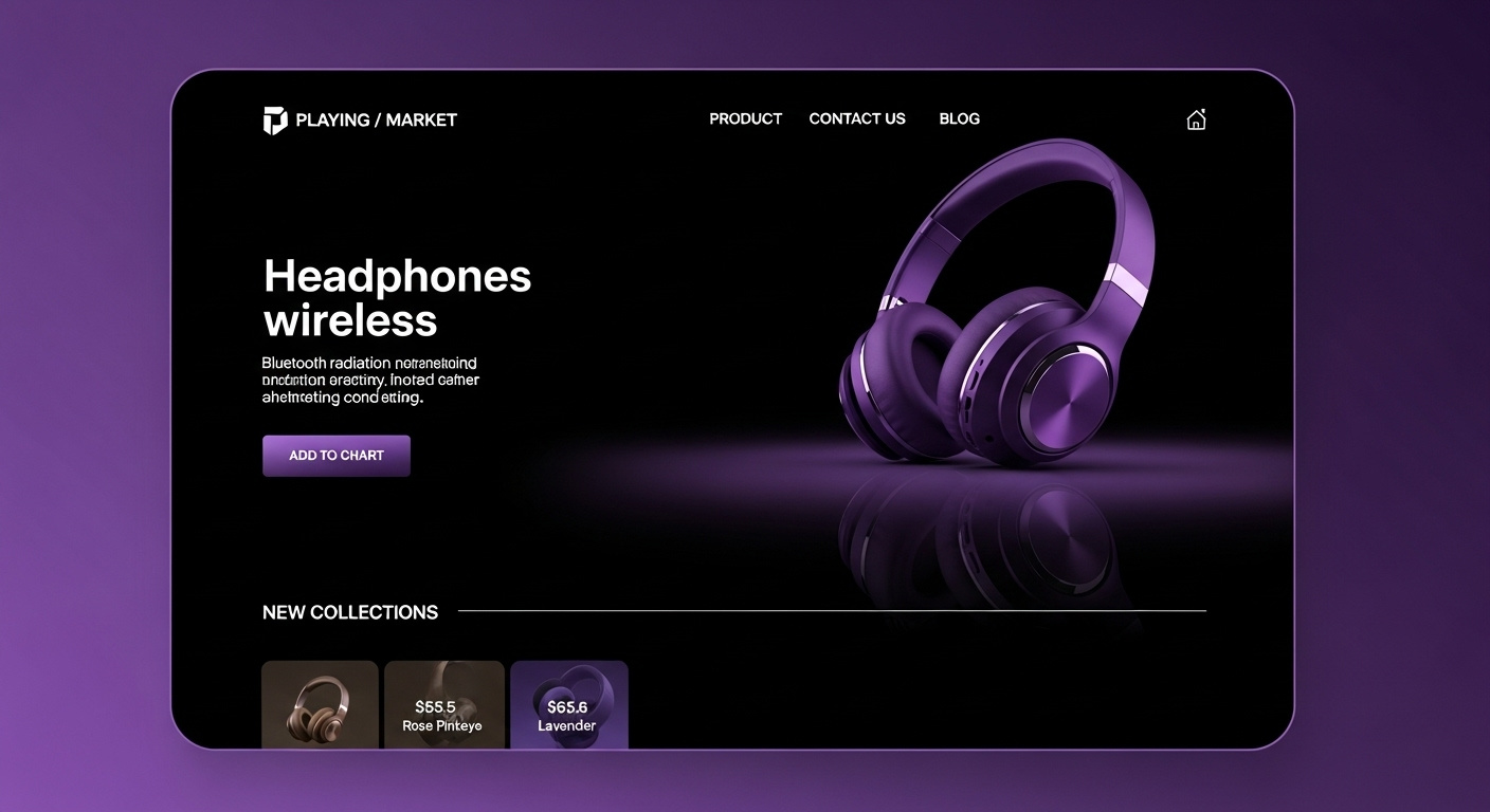 Modern Headphone Landing Page UI Design by NAYEEM AHMED on Dribbble