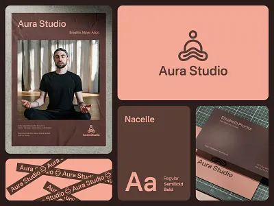 Yoga Logo Design | Aura Studio branding branding design logo logo design logo design branding logodesign logos meditation meditation logo mindful minimal minimalist logo spa logo wellness yoga yoga branding yoga logo yoga minimal logo