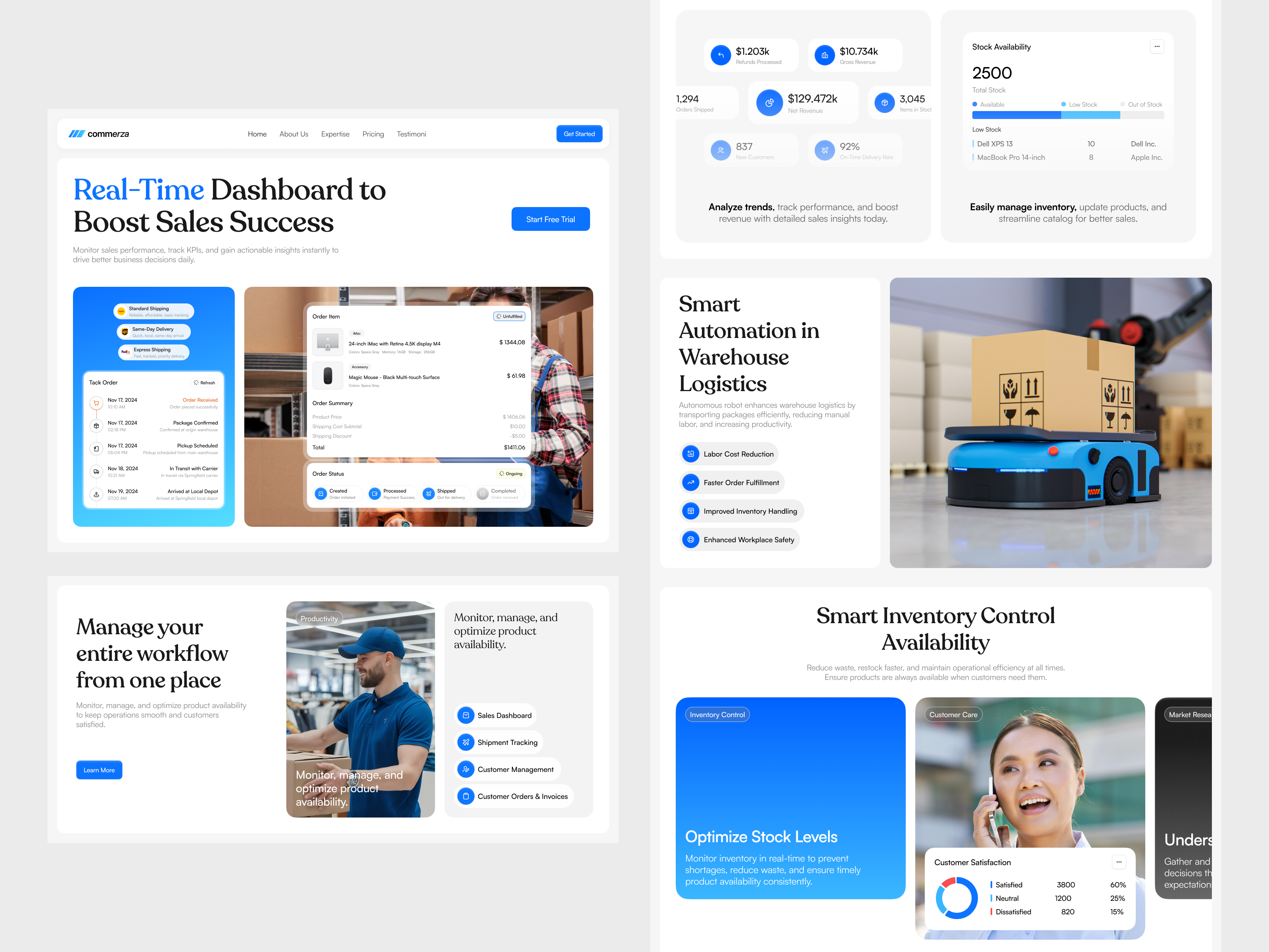 Saas Website for sales management interface product saas service startup ui ux web