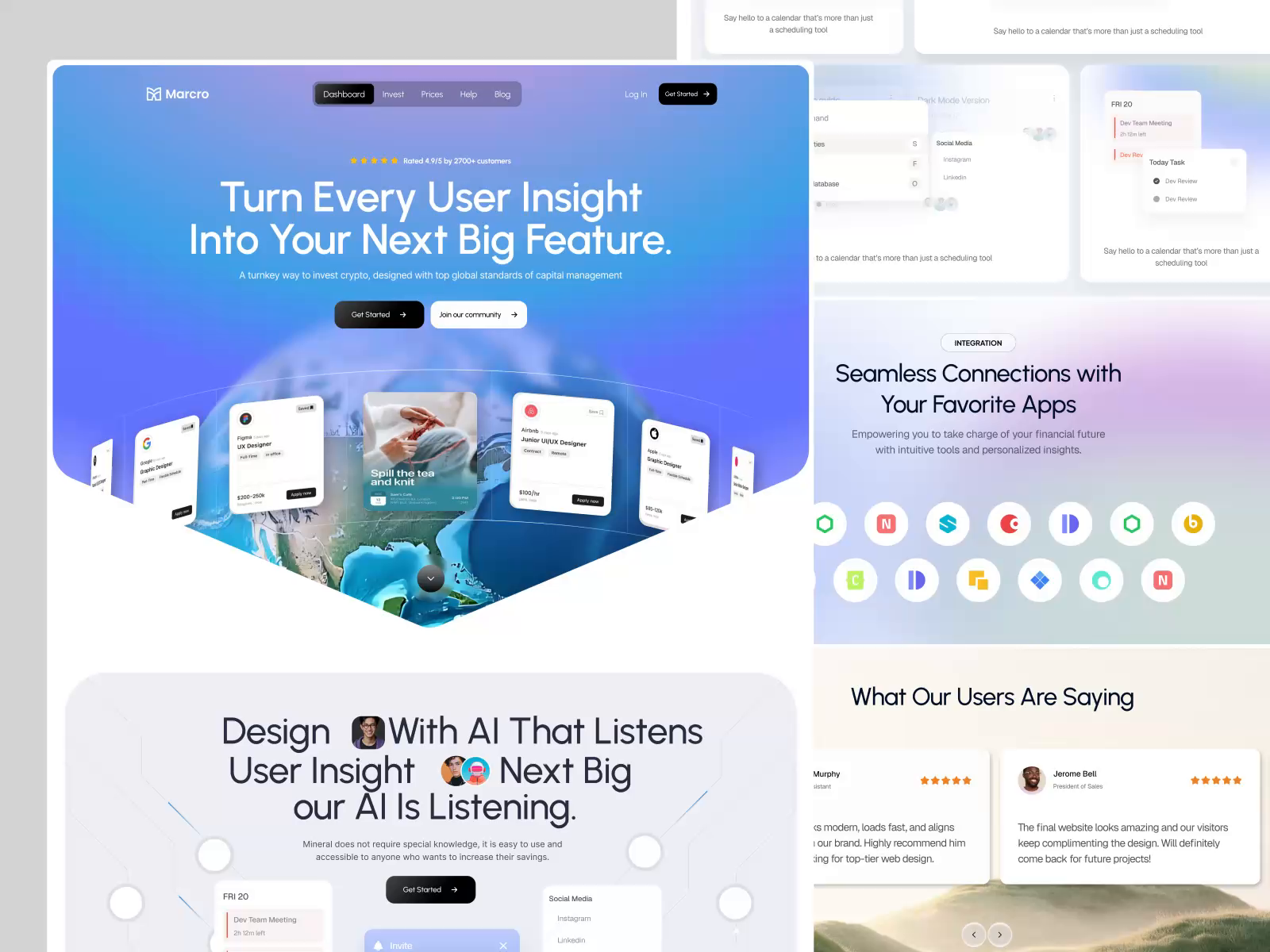 Example of Saa S Landing Page Design & Development