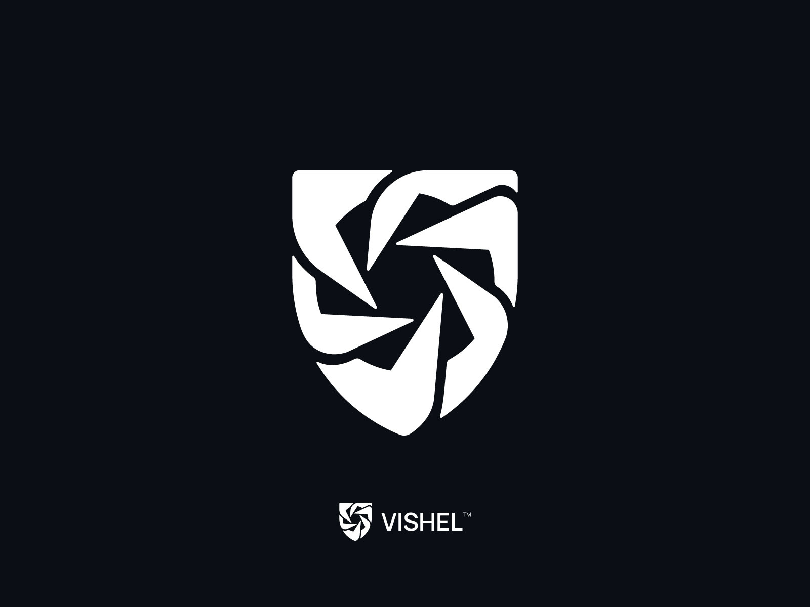 Vishel — Cybersecurity & Vision AI Logo Icon ai logo brandidentity branding cyber security logo data protection enterprise futuristic icon logo logodesign logotype modern logo saas security logo shield logo software tech logo tech startup vision