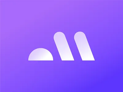 Modern M Letter Logo – Minimal Gradient Logomark // For Sale abstract b2b logo bold logo branding creative finance logo letter m logo m m lettermark logo m logo m logomark m modern logo minimal modern logo monogram logo print saas logo tech logo web3 logo